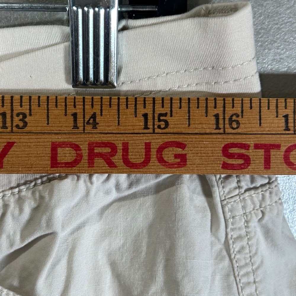 Sonoma Life Style Skimmer Khaki Cargo Pants Beige Womens Size 8 Utility Cropped - Picture 3 of 10